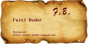 Feitl Bodor névjegykártya